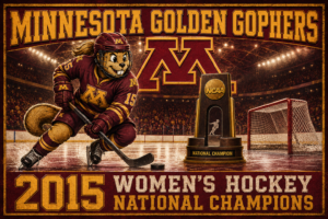 Minnesota Golden Gophers 2015 Women's Hockey Poster