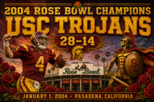 2004 Rose Bowl Champions USC Trojans Wall Art
