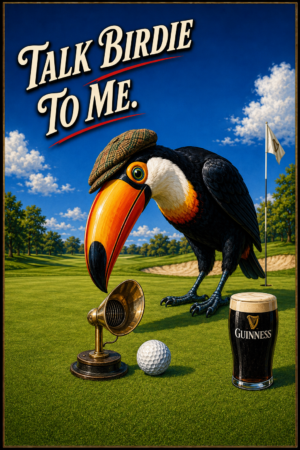 Talk Birdie to Me Toucan Golf Pub-Style Wall Art