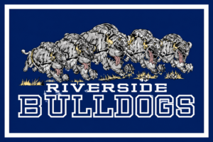Riverside Bulldogs Running Dog Graphic Wall Art