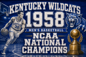 Kentucky Wildcats 1958 Basketball Championship Wall Art