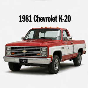 1981 Chevrolet K-20 Pickup Truck Wall Art
