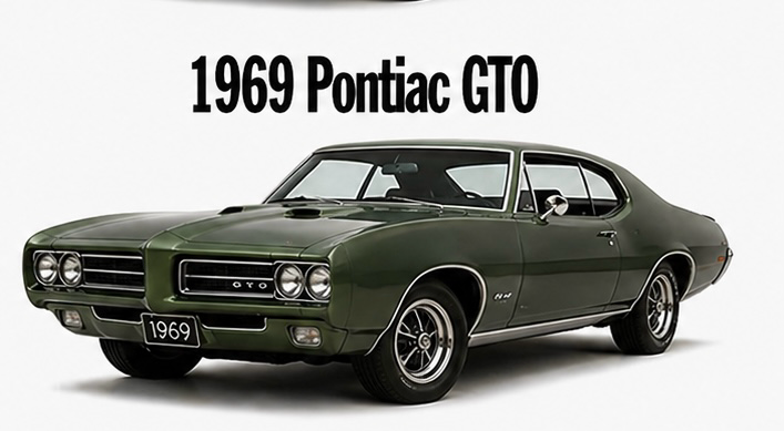 1969 Pontiac GTO Classic Car Wall Art