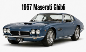 1967 Maserati Ghibli Classic Car Wall Art