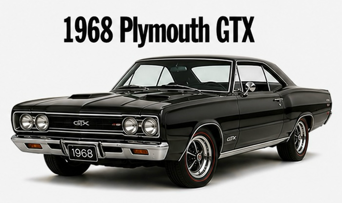 1968 Plymouth GTX Classic Car Wall Art Print
