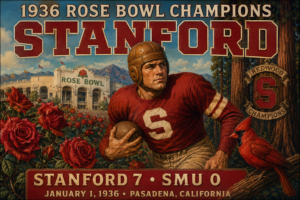 1936 Rose Bowl Champions Stanford Football Wall Art