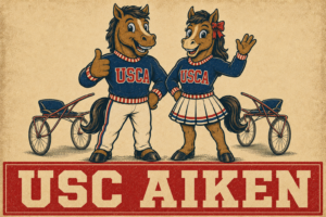 USC Aiken Horse Mascots Vintage-Inspired Wall Art