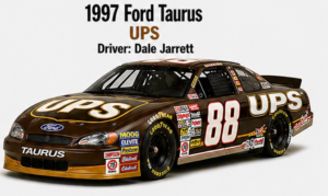 1997 Ford Taurus UPS #88 Dale Jarrett Racing Car Artwork