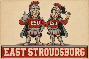 East Stroudsburg ESU Roman Warrior Couple Wall Art