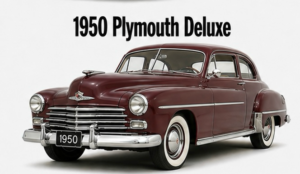1950 Plymouth Deluxe Vintage Car Wall Art