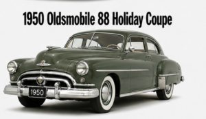 1950 Oldsmobile 88 Holiday Coupe Vintage Car Print Design