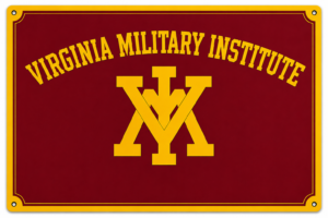 Virginia Military Institute Maroon and Gold Wall Sign
