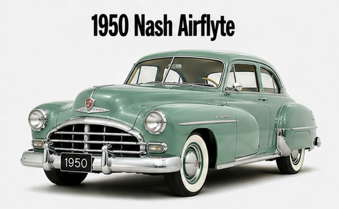 1950 Nash Airflyte Classic Car Wall Art