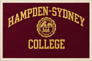 Hampden-Sydney College Burgundy and Gold Textile Banner