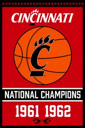 Cincinnati Bearcats National Champions 1961 1962 Wall Art
