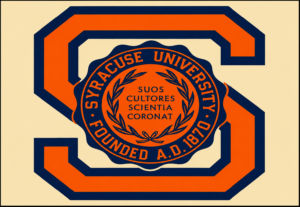 Syracuse University Orange and Navy Seal Wall Art