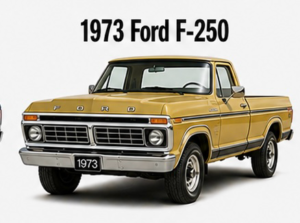 1973 Ford F-250 Vintage Pickup Truck Artwork