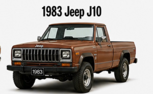 1983 Jeep J10 Brown Pickup Truck Design
