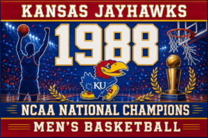 Kansas Jayhawks 1998 NCAA Men’s Basketball Wall Art