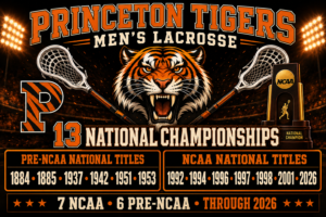Princeton Tigers Men's Lacrosse Championship Wall Art