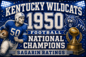 Kentucky Wildcats 1950 Football Champions Wall Art