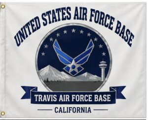 Travis Air Force Base California Printed Fabric Banner