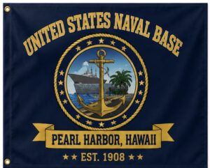 Pearl Harbor Hawaii Naval Base Anchor Banner