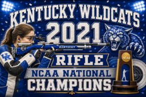 Kentucky Wildcats 2021 Rifle NCAA Champions Wall Art
