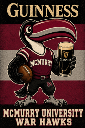 McMurry War Hawks Toucan and Stout Graphic Wall Art