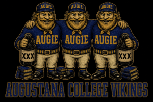Augustana College Vikings Triple Viking Graphic Wall Art