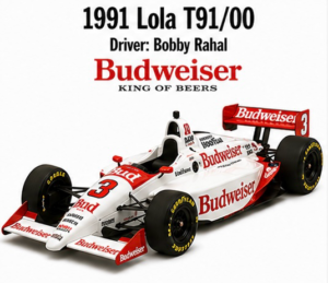 1991 Lola T91/00 Budweiser Racing Car Print
