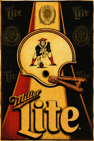 Miller Lite Vintage-Style Beer Tap Graphic Wall Art