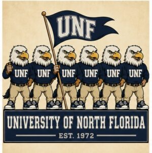 UNF Eagles University of North Florida Vintage-Style Wall Art