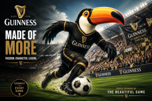 Guinness Toucan Football Stadium Poster Design
