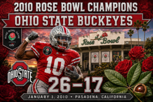 2010 Rose Bowl Champions Ohio State Buckeyes Wall Art