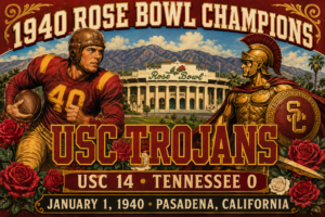 1940 Rose Bowl Champions USC Trojans Wall Art