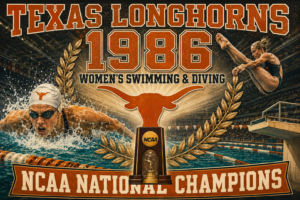 Texas Longhorns 1986 Women's Swimming & Diving Wall Art