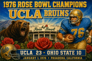 1976 Rose Bowl Champions UCLA Bruins Vintage-Style Wall Art