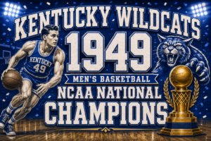 Kentucky Wildcats 1949 Basketball Champions Wall Art