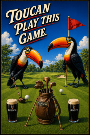 Toucan Play This Game Golf Course Wall Art