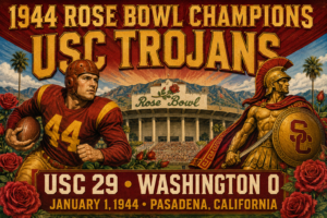 1944 Rose Bowl Champions USC Trojans Football Wall Art