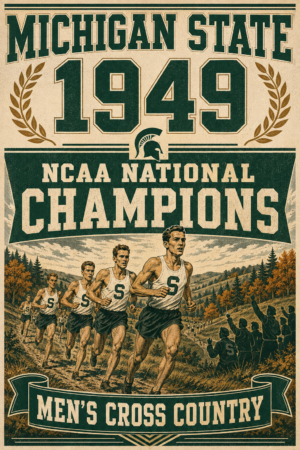 Michigan State 1949 Men's Cross Country Champions Print