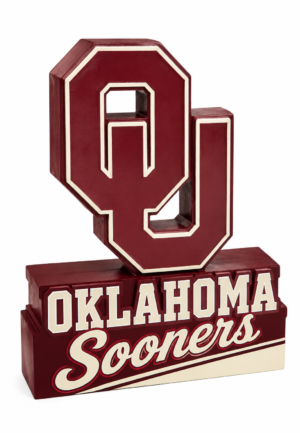 Oklahoma Sooners Maroon and Cream Freestanding Display