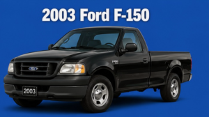 2003 Ford F-150 Black Pickup Truck Graphic Print