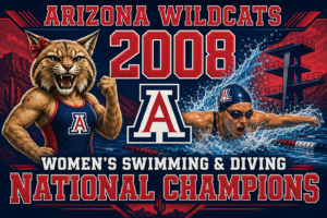Arizona Wildcats 2008 Women's Swimming & Diving Champions Wall Art