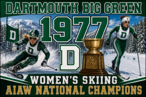 1977 Women's Skiing National Champions Winter Sports Wall Art