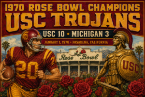 1970 Rose Bowl Champions USC Trojans Wall Art
