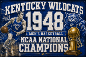Kentucky Wildcats 1948 Men's Basketball Champions Wall Art