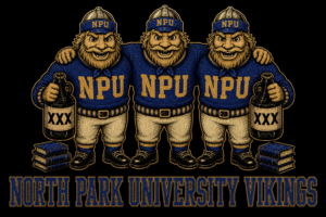 North Park University Vikings Blue & Gold Viking Wall Art