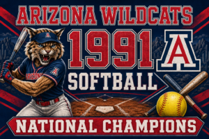 Arizona Wildcats 1991 Softball National Champions Wall Art